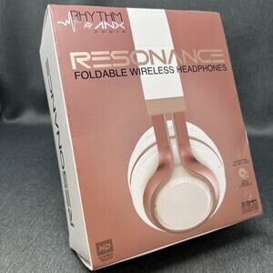 Aduro Resonance Foldable Wireless Bluetooth Headphones Rose Gold NEW Open Box
